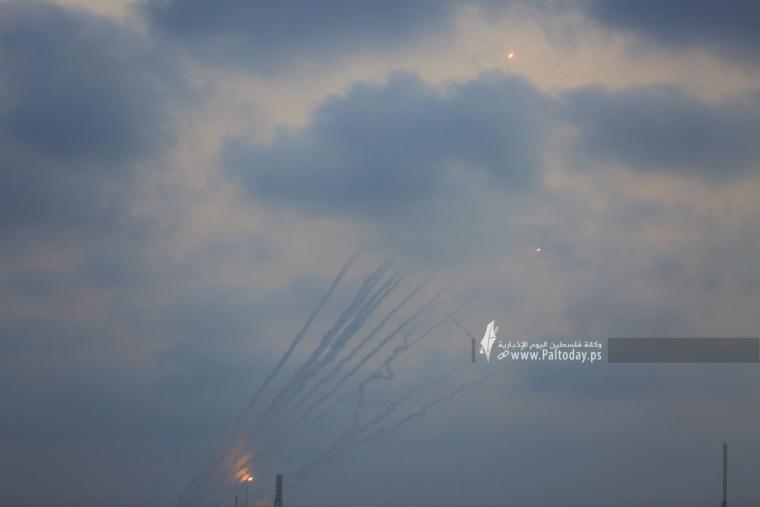 رشقات صواريخ اتجاه مدينة عسقلان (6).JPG
