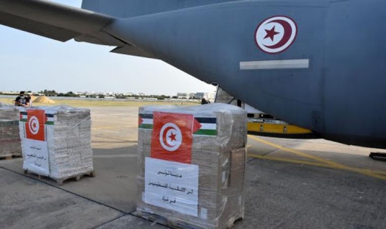 مساعدات تونس لغزة