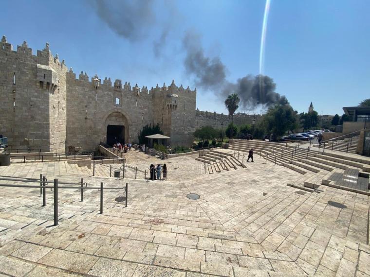 اندلاع حريق داخل البلدة القديمة في القدس المحتلة