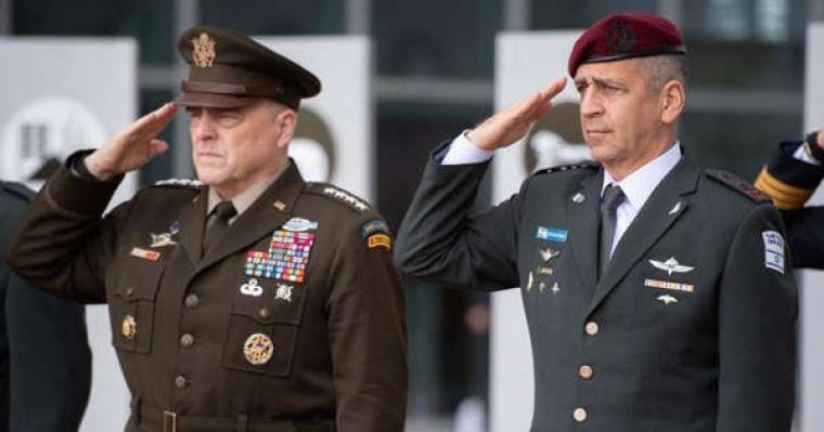 تفاصيل لقاء رئيس أركان الاحتلال أفيف كوخافي مع جنرال امريكي