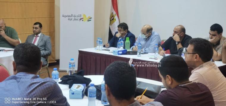 وفد هندسي مصري يجتمع مع وزارة الأشغال العامة واتحاد المقاولين في غزة