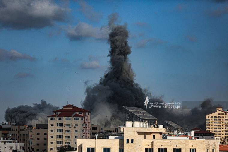 قصف غزة خلال معركة سيف القدس.JPG