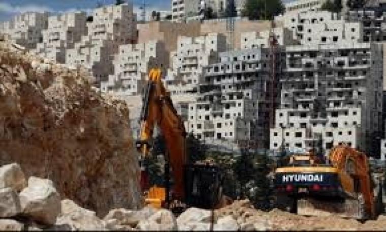 بناء مستوطنة في الضفة الغربية (أرشيف)