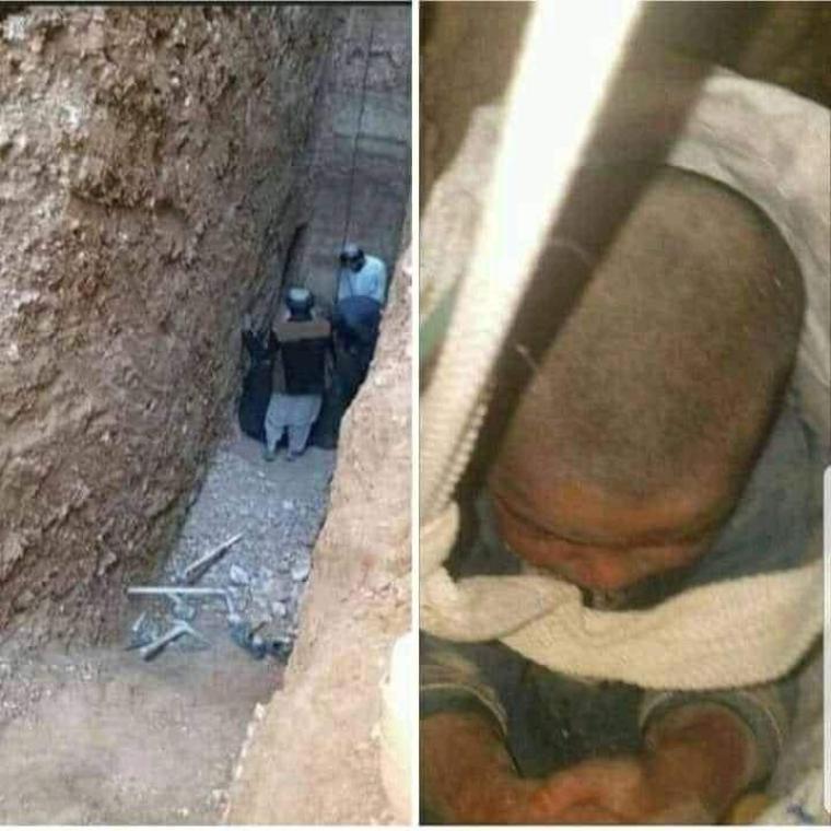 شاهد انقاذ الطفل الافغاني حيدر من بئر عمقه 35 مترا في زابول جنوب أفغانستان