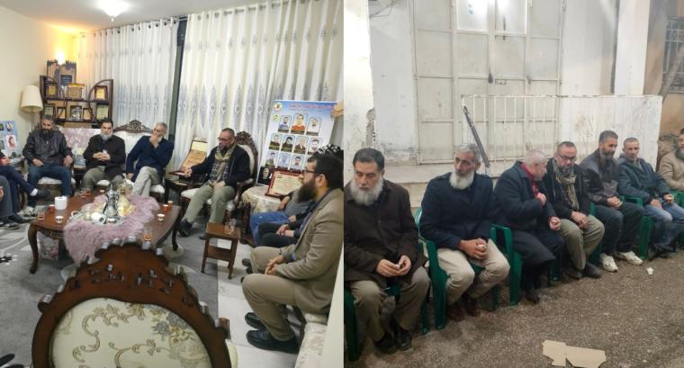 وفد الجهاد يعزي بشهداء جنين ويهنئ القيادي عدنان بسلامته