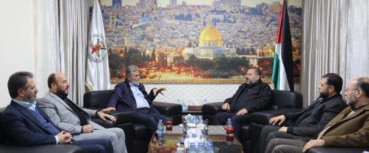 القيادي النخالة ووفد حماس
