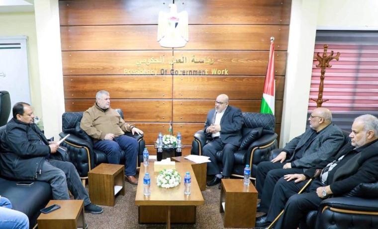 عصام الدعليس ووفد من الجهاد الإسلامي.jfif