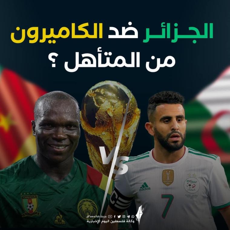 مشاهدة مباراة الجزائر والكاميرون اليوم مباشر الأن بث مباشر يلا شوت