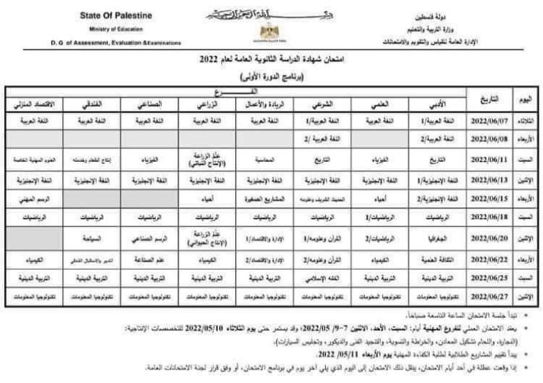 موعد امتحانات الثانوية العامة.jpg