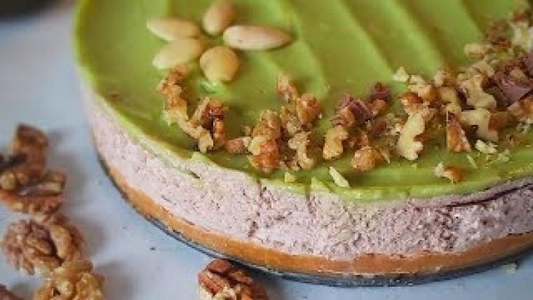 طريقة عمل تشيز كيك بارد وسهل..طريقة عمل تشيز كيك الافوكادو الذيذ