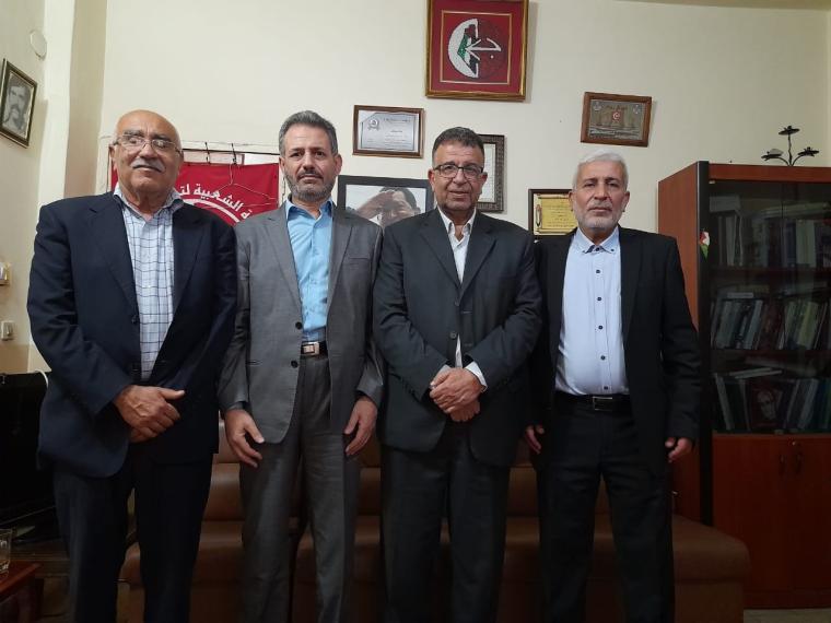 وفد من الجهاد الإسلامي يزور مكتب الشعبية في مخيم مار إلياس