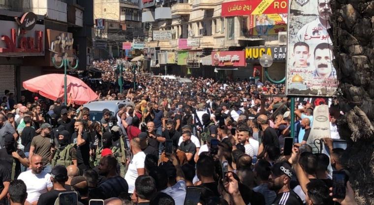 الجهاد تُشارك في تشييع شهيدي نابلس