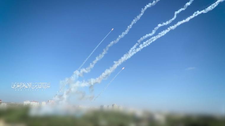 إطلاق صواريخ من قطاع غزة (أرشيفية)