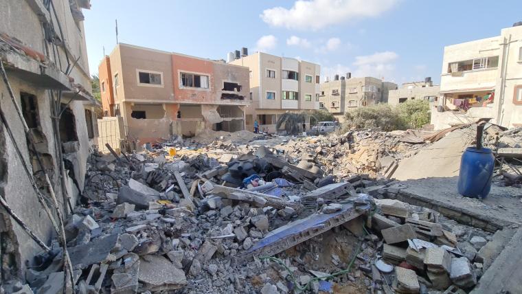 آثار القصف الصهيوني على غزة
