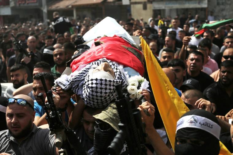 تشييع جثمان الشهيد محمود الصوص في جنين