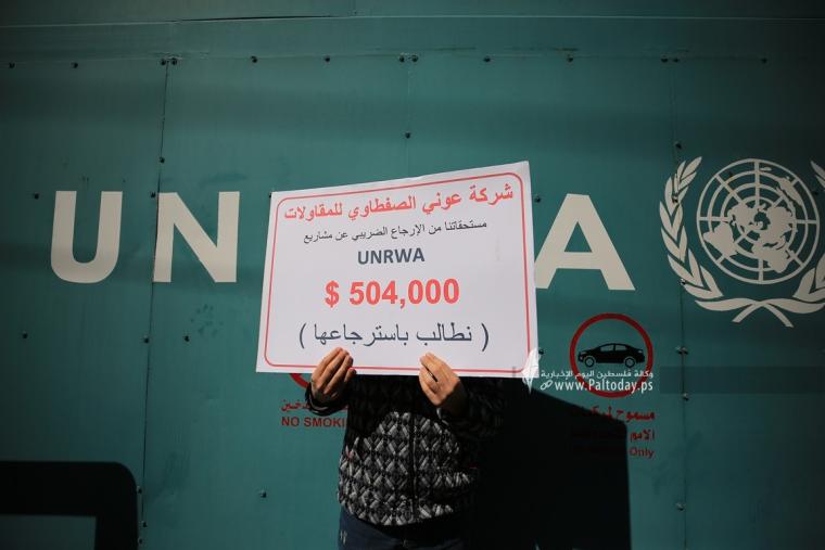 مؤتمر صحفي للمقاولين بغزة حول التأكيد على مقاطعة عطاءاتالأونرواوالاعلان عن الاجراءات التصعيدية (14).JPG