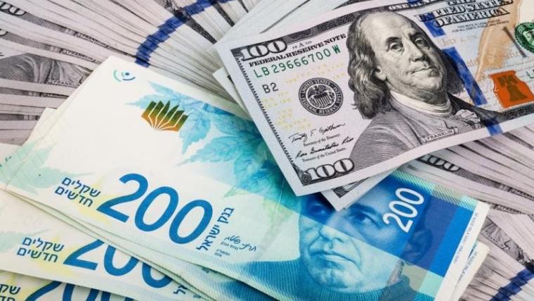 الدولار يواصل الانخفاض أمام الشيكل اليوم الأحد 26 مارس 2023