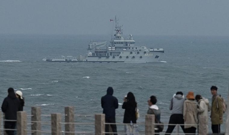 سفن حربية حول تايوان