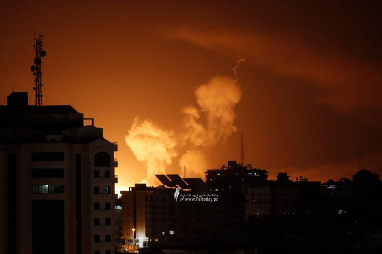 قصف على قطاع غزة اليوم الجمعة 7-4-2023