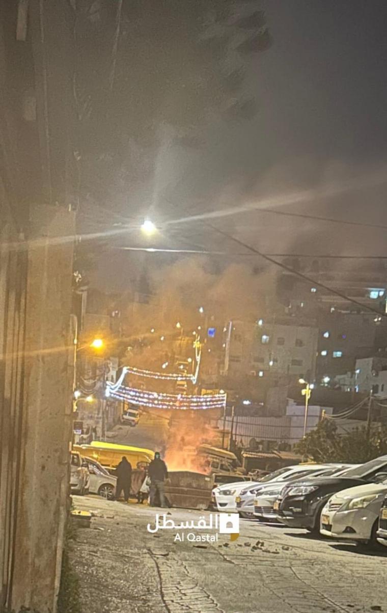 استهداف قوات الاحتلال بعبوة قرب جسر جبع شمال القدس 