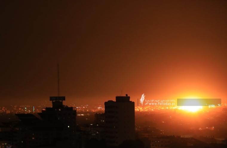 استهداف منزل في تل الهوا بمدينة غزة