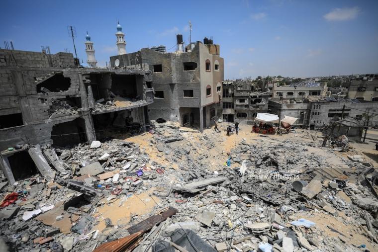 منزل عائلة بنات في بيت لاهيا شمال قطاع غزة خلال معركة ثأر الأحرار (7).JPG