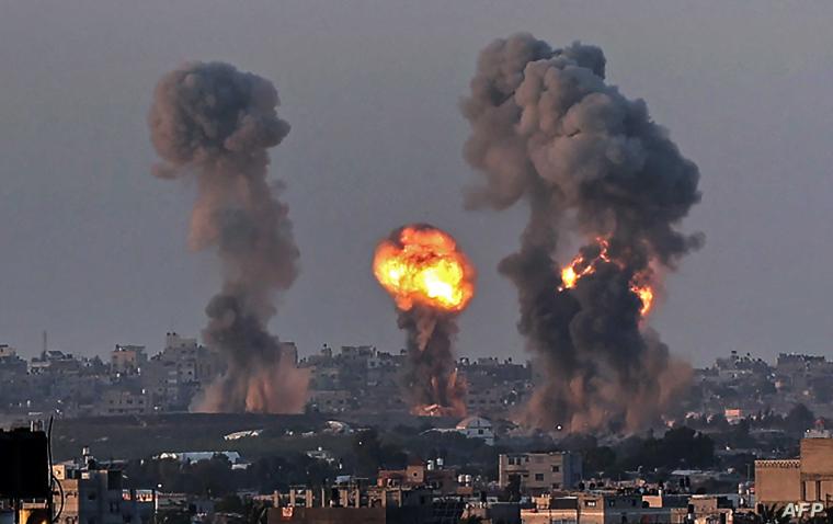 قصف غزة- تعبيرية.