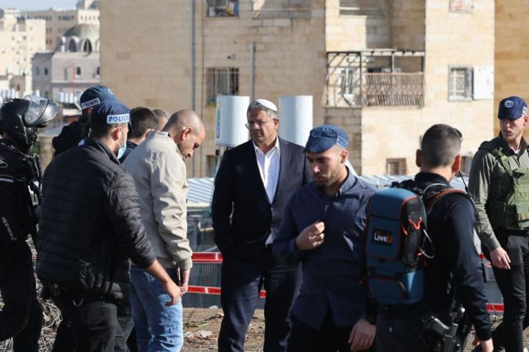 الوزير الاسرائيلي ايتمار بن غفير يقتحم احد احياء مدينة القدس- ارشيف