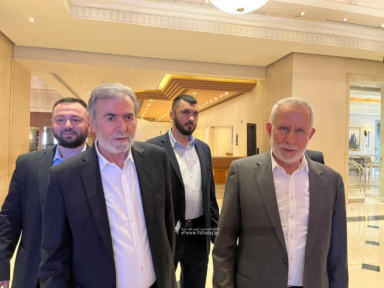 وفد حركة الجهاد الإسلامي برئاسة الأمين العام للحركة زياد النخالة ينهي لقاءاته مع المسؤولين المصريين  (2).jpeg