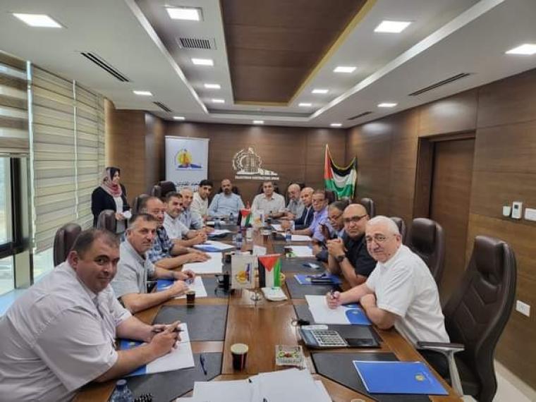 مجلس اتحاد المقاولين الفلسطيني يجتمع في رام الله 