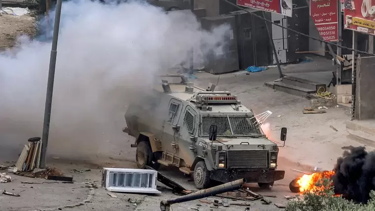 اندلاع اشتباكات مع قوات الاحتلال في نابلس- ارشيف