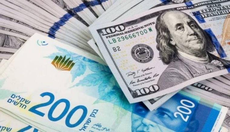 استمرار صعود سعر الدولار مقابل الشيكل اليوم الجمعة 29 سبتمبر 2023