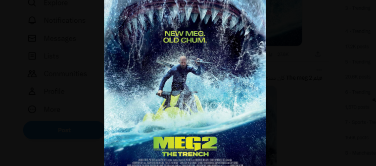 الآن.. تنزيل وتحميل فيلم ميغ The Meg 2 مترجم وكامل 2023 على Netflix