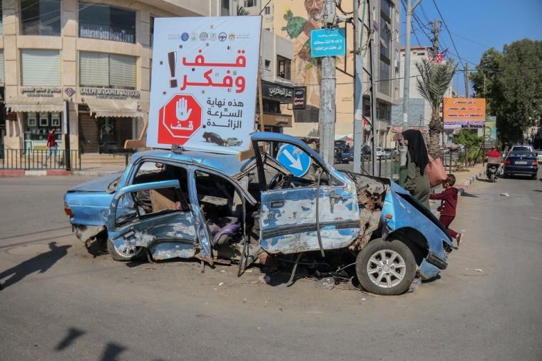 غزة: إحصائية حوادث السير خلال الـ 24 ساعة الماضية