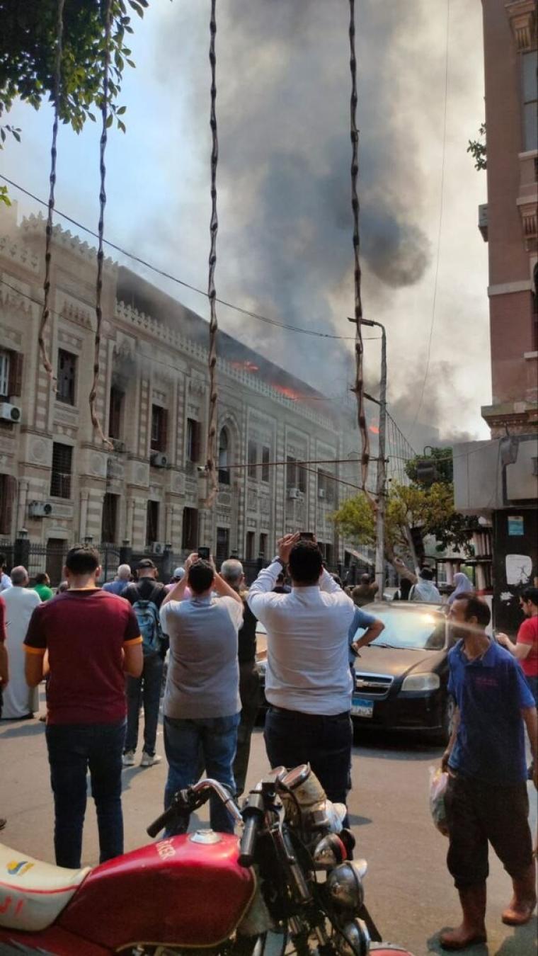 حريق في القاهرة
