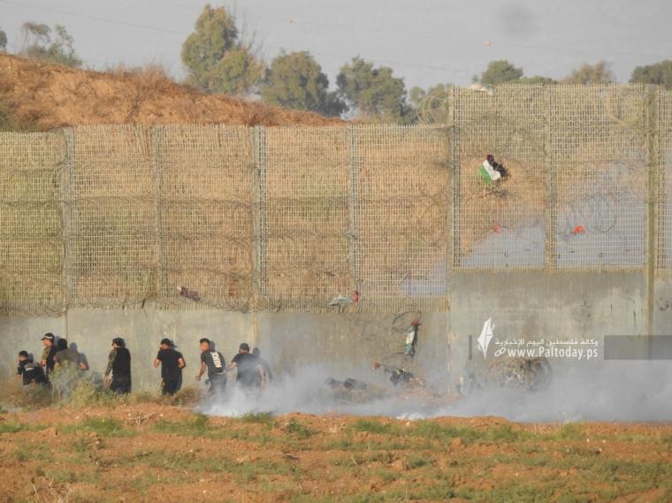 مواجهات على حدود غزة (17).JPG