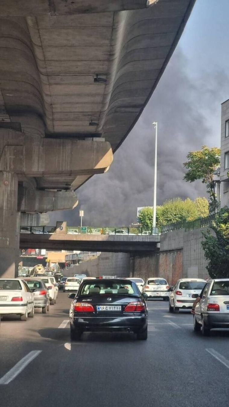 حريق في طهران