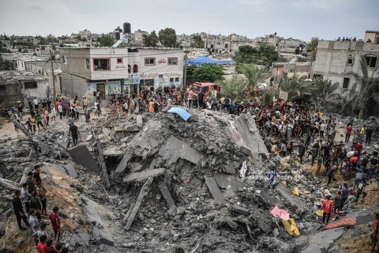 قصف منزل جنوب قطاع غزة