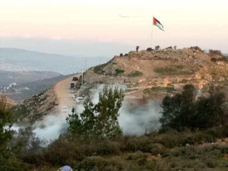 مواجهات في جبل العرمة في بلدة بيتا