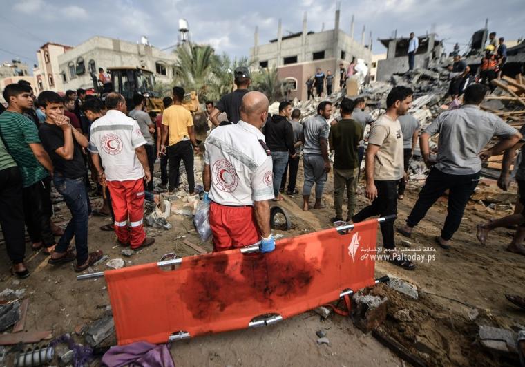 قصف منزل في جنوب قطاع غزة