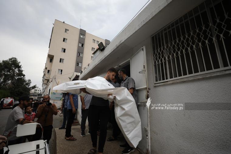 شهداء العدوان الصهيونى على قطاع غزة من مجمع الشفاء الطبي (8).JPG