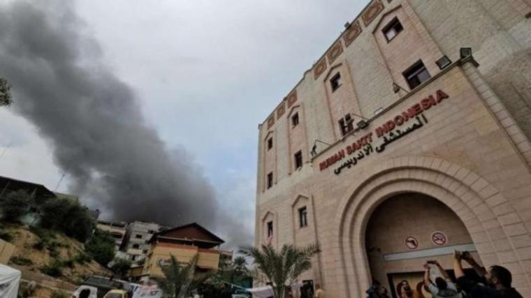 استهداف المستشفى الإندونيسي في شمال غزة