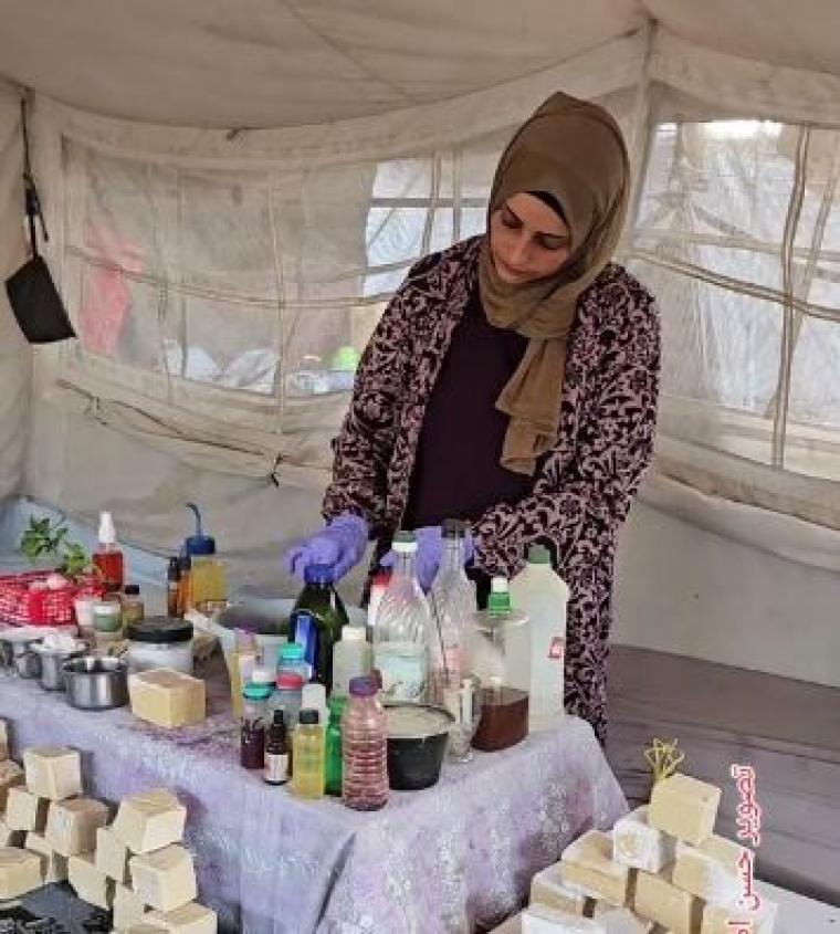 النازحة ليندا الشوبكي.JPG