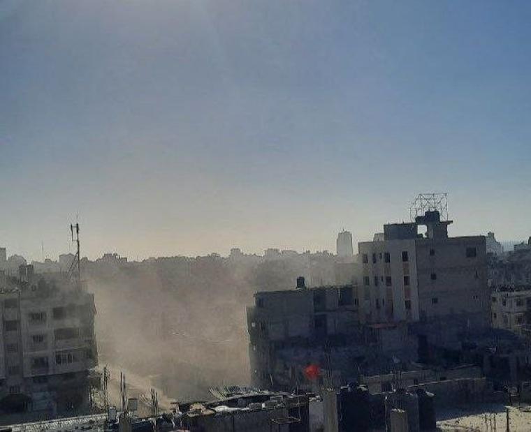 قصف مدفعي على شارع النصر بمدينة غزة