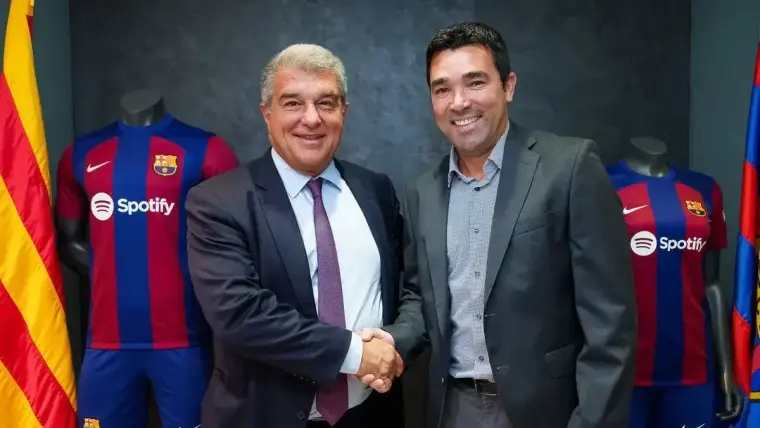 ديكو  ورئيس برشلونة
