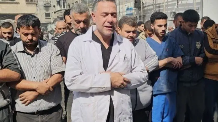 حسام ابو صفية والكادر الطبي لكمال عدوان