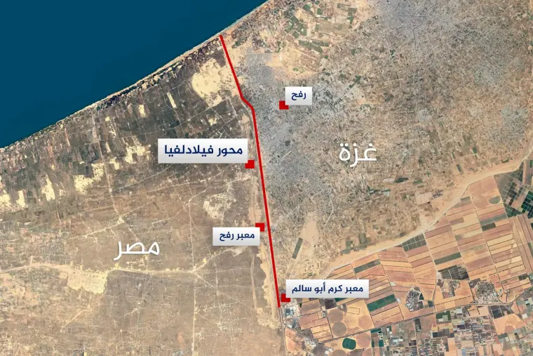 صورة جوية لمحور فيلادلفيا