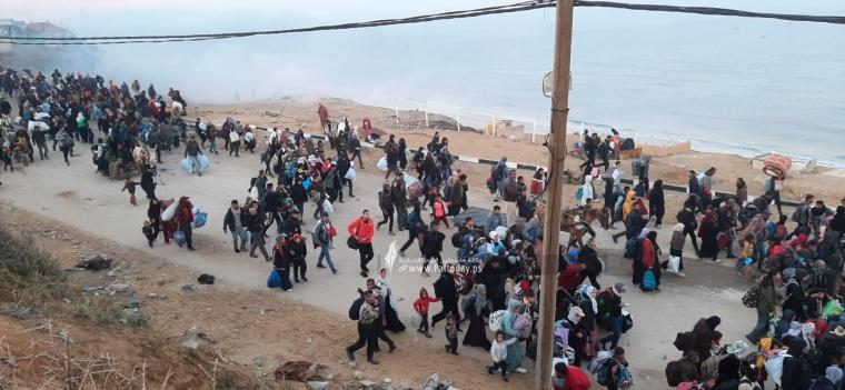 عوددة النازحين لشمال غزة