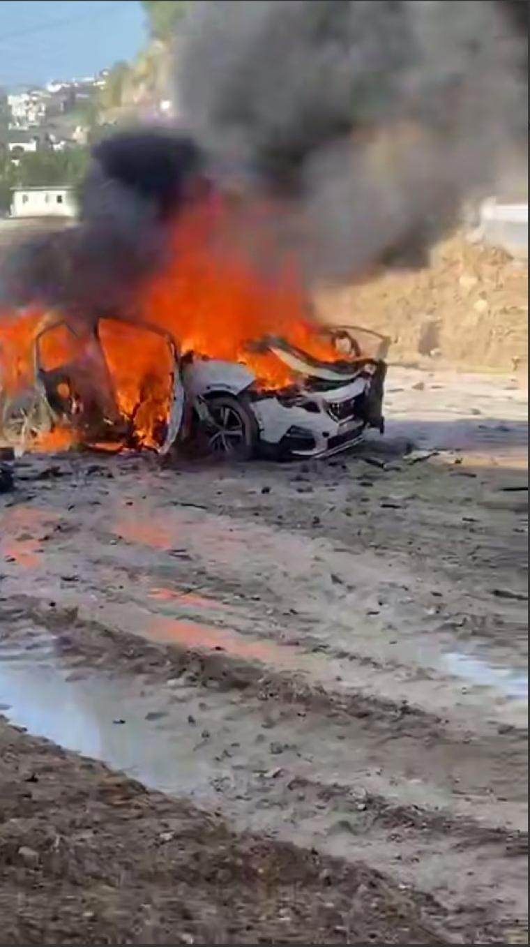 قصف سيارة في طولكرم.jfif