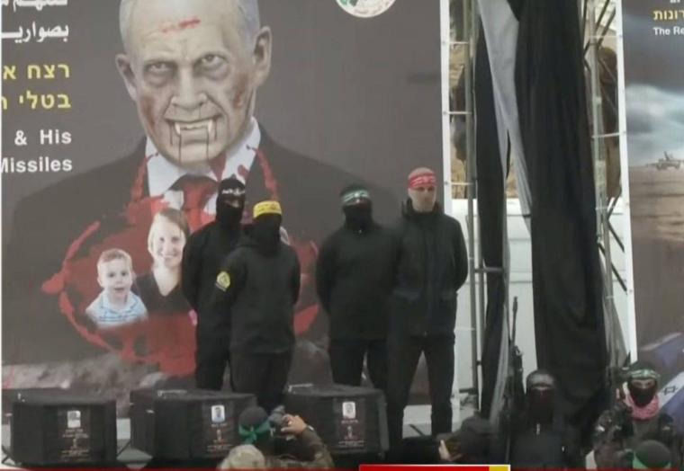 مشاهد من تسليم جثث "الإسرائيليين"